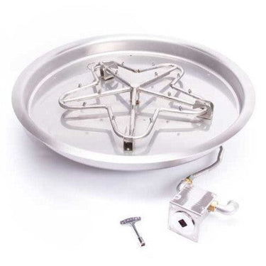 HPC Round Fire Pit Inserts 13-31 Inches With Torpedo Burner